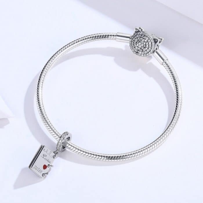 S925 Silber Anhänger DIY Liebesbrief Armband Zubehör – Bild 5