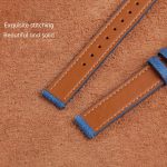 14 mm großes Uhrenarmband aus Leinengewebe und Leder, For Garmin Lily 2 – Bild 6