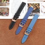 14 mm großes Uhrenarmband aus Leinengewebe und Leder, For Garmin Lily 2 – Bild 7