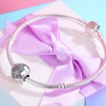 S925 Sterling Silber Fatima Hand Perlen DIY Armband Halskette Zubehör – Bild 4