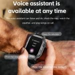 ZW66 2,01 Zoll BT5.1 Fitness Wellness Smart Watch, unterstützt Bluetooth-Anruf-/Schlaf-/Blutsauerstoff-/Herzfrequenz-/Blutdruck-Gesundheitsmonitor – Bild 2