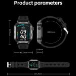 ZW66 2,01 Zoll BT5.1 Fitness Wellness Smart Watch, unterstützt Bluetooth-Anruf-/Schlaf-/Blutsauerstoff-/Herzfrequenz-/Blutdruck-Gesundheitsmonitor – Bild 13