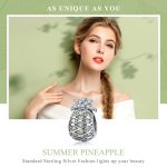 S925 Sterling Silber Sommer Ananas Perlen DIY Armband Halskette Zubehör – Bild 3