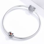 S925 Sterling Silber Herz Perlen DIY Armband Halskette Zubehör – Bild 7