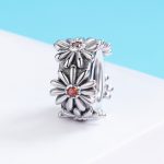 S925 Sterling Silber Gänseblümchen Kranz Perlen DIY Armband Halskette Zubehör – Bild 2