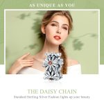 S925 Sterling Silber Gänseblümchen Kranz Perlen DIY Armband Halskette Zubehör – Bild 3