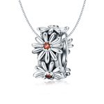 S925 Sterling Silber Gänseblümchen Kranz Perlen DIY Armband Halskette Zubehör – Bild 5