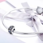 S925 Pure Silver DIY Armband Zubehör Pflanze Blue Daisy Spacer – Bild 7