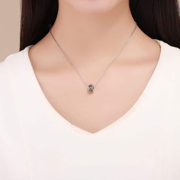 S925 Pure Silver DIY Armband Zubehör Pflanze Blue Daisy Spacer – Bild 8