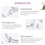 S925 Sterling Silber Liebe fliegende Taube Anhänger DIY Armband Halskette Zubehör – Bild 4