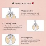 S925 Sterling Silber Bunny Runde Anhänger DIY Armband Halskette Zubehör – Bild 4