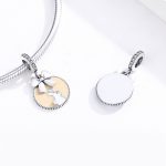 S925 Sterling Silber Bunny Runde Anhänger DIY Armband Halskette Zubehör – Bild 5