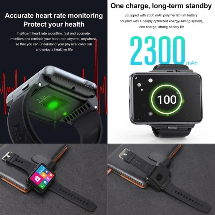 UNIWA DM200, 2,88 Zoll Android 9.0 Smartwatch-Telefon, MT6761 Quad Core, Netzwerk: 4G, 4GB+64GB – Bild 10