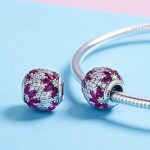 S925 Sterling Silber Frühlingsblumenperlen DIY Armband Halskette Zubehör – Bild 6