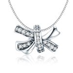 S925 Sterling Silber Sweet Bow Perlen DIY Armband Halskette Zubehör – Bild 5