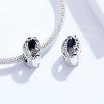 S925 Sterling Silber Relief Nummer Serie 0-9 Perlen DIY Armband Halskette Zubehör – Bild 5