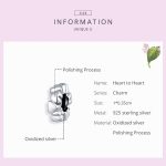 S925 Sterling Silber Herzform Perlen DIY Armband Halskette Zubehör – Bild 5
