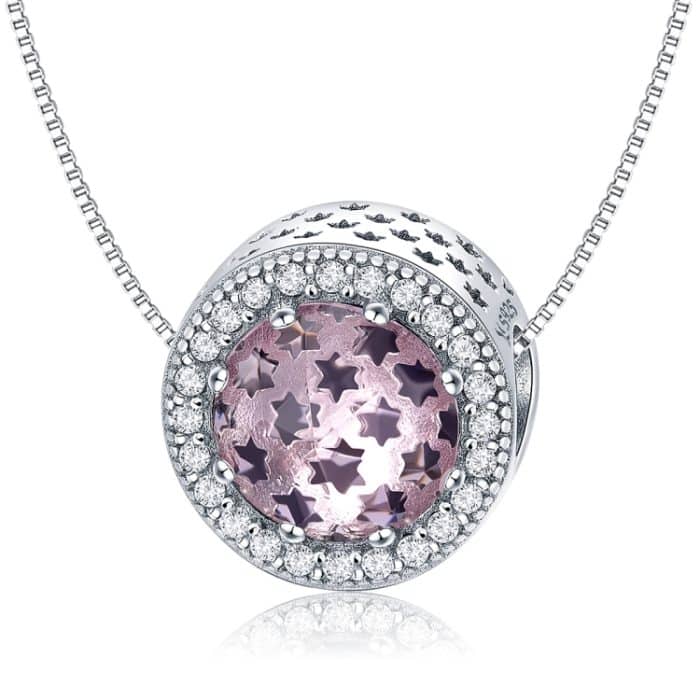 S925 Sterling Silber geheimnisvolle Sternenhimmel Perlen DIY Armband Halskette Zubehör – Bild 5