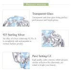 S925 Sterling Silber Elegante Schneeflocke Perlen DIY Armband Halskette Zubehör – Bild 4