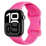 Loch-Stil, Schmetterlingsschnalle, Camouflage-Silikon-Uhrenarmband, For Apple Watch Series 10 46mm, For Apple Watch Series 10 42mm, For Apple Watch SE 2023 44mm, For Apple Watch SE 2023 40mm