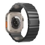 Uhrenarmband aus Titanmetall mit einer Perle und magnetischer Schnalle, For Apple Watch Series 10 46mm, For Apple Watch Series 10 42mm, For Apple Watch SE 2023 44mm, For Apple Watch SE 2023 40mm, For Apple Watch Ultra 2 49mm, For Apple Watch Series 9 4...