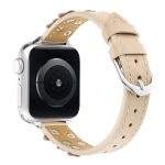 Genähtes Blumen-Lederarmband, For Apple Watch SE 2023 44mm, For Apple Watch SE 2023 40mm, For Apple Watch Ultra 2 49mm, For Apple Watch Series 9 45mm, For Apple Watch Series 9 41mm, For Apple Watch Ultra 49mm, For Apple Watch Series 8 41mm... – Bild 5