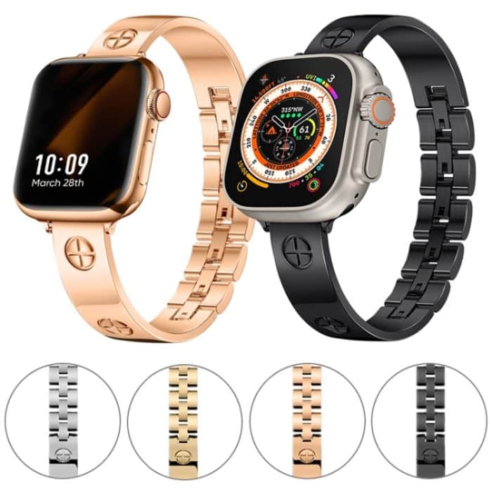 Uhrenarmband aus Edelstahl mit Kreuzarmband, For Apple Watch SE 40mm, For Apple Watch SE 44mm, For Apple Watch Series 6 40mm, For Apple Watch Series 6 44mm, For Apple Watch Series 5 44mm, For Apple Watch Series 5 40mm, For Apple Watch Series 4 44mm – Bild 2