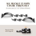 Uhrenarmband aus Edelstahl mit Kreuzarmband, For Apple Watch SE 2023 44mm, For Apple Watch SE 2023 40mm, For Apple Watch Ultra 2 49mm, For Apple Watch Series 9 45mm, For Apple Watch Series 9 41mm, For Apple Watch Ultra 49mm, For Apple Watch Series 8 41... – Bild 3