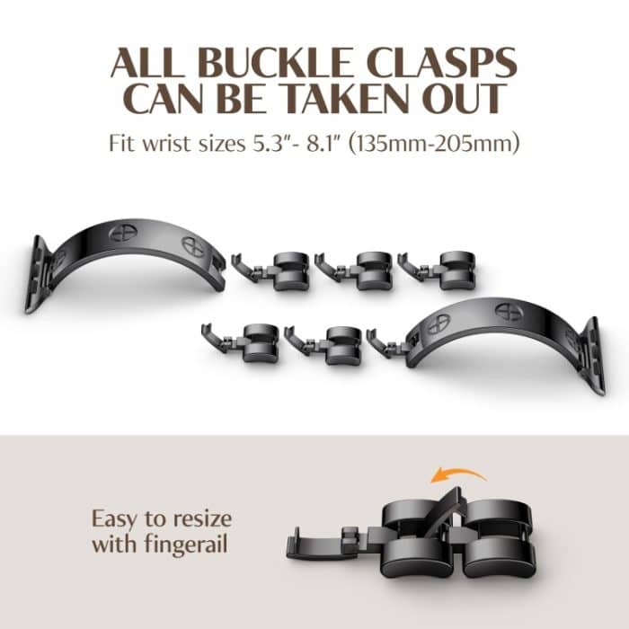 Uhrenarmband aus Edelstahl mit Kreuzarmband, For Apple Watch SE 2023 44mm, For Apple Watch SE 2023 40mm, For Apple Watch Ultra 2 49mm, For Apple Watch Series 9 45mm, For Apple Watch Series 9 41mm, For Apple Watch Ultra 49mm, For Apple Watch Series 8 41... – Bild 3