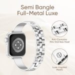 Uhrenarmband aus Edelstahl mit Kreuzarmband, For Apple Watch SE 2023 44mm, For Apple Watch SE 2023 40mm, For Apple Watch Ultra 2 49mm, For Apple Watch Series 9 45mm, For Apple Watch Series 9 41mm, For Apple Watch Ultra 49mm, For Apple Watch Series 8 41... – Bild 4