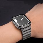 PG60 Uhrenarmband aus Titanmetall mit Einzelperle und Bambusgelenk, For Apple Watch Series 6 40mm, For Apple Watch Series 6 44mm, For Apple Watch Series 5 44mm, For Apple Watch Series 5 40mm, For Apple Watch Series 4 44mm, For Apple Watch Series 4 40mm... – Bild 6