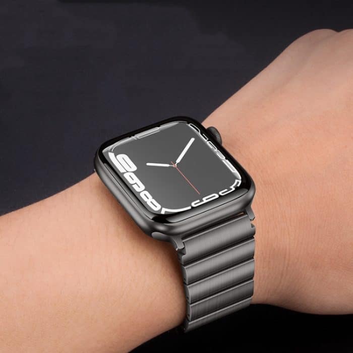 PG60 Uhrenarmband aus Titanmetall mit Einzelperle und Bambusgelenk, For Apple Watch Series 6 40mm, For Apple Watch Series 6 44mm, For Apple Watch Series 5 44mm, For Apple Watch Series 5 40mm, For Apple Watch Series 4 44mm, For Apple Watch Series 4 40mm... – Bild 6