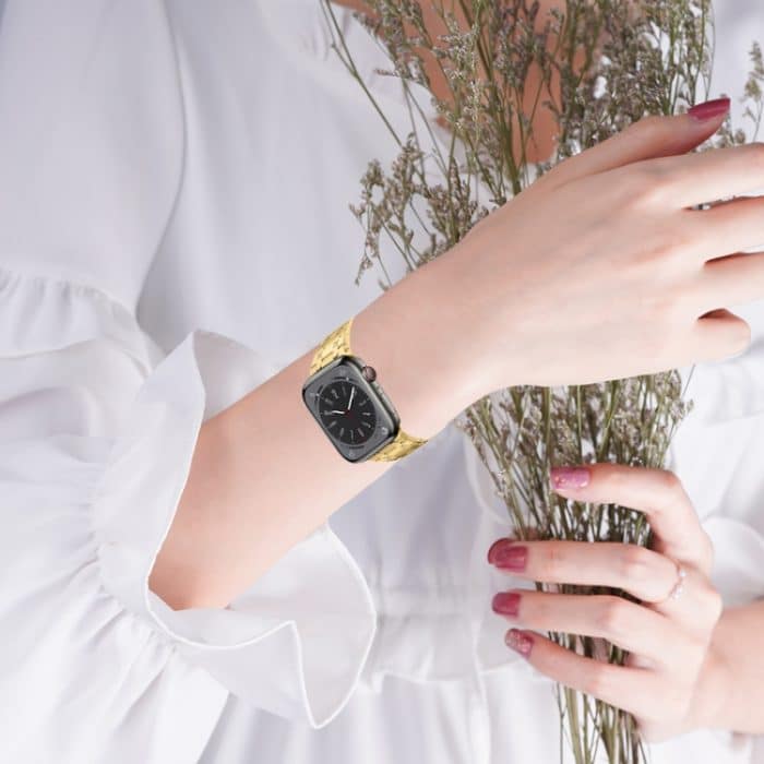 PG94 Dual-Link Modifiziertes Edelstahl-Uhrenarmband, For Apple Watch Series 8 45mm, For Apple Watch SE 2022 40mm, For Apple Watch SE 2022 44mm, For Apple Watch Series 7 41mm, For Apple Watch Series 7 45mm, For Apple Watch SE 40mm, For Apple Watch SE 44... – Bild 6