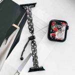 Uhrenarmband aus Metall mit Strasssteinen und Pfauenmotiv, For Apple Watch SE 2023 44mm, For Apple Watch SE 2023 40mm, For Apple Watch Ultra 2 49mm, For Apple Watch Series 9 45mm, For Apple Watch Series 9 41mm, For Apple Watch Ultra 49mm... – Bild 5