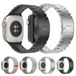 Uhrenarmband aus Titanstahl mit doppelter Schnalle und Schildkröten-Motiv, For Apple Watch SE 2023 44mm, For Apple Watch SE 2023 40mm, For Apple Watch Ultra 2 49mm, For Apple Watch Series 9 45mm, For Apple Watch Series 9 41mm, For Apple Watch Ultra 49m... – Bild 2