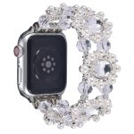 Uhrenarmband mit Perlen und Edelsteinen, For Apple Watch SE 2023 44mm, For Apple Watch SE 2023 40mm, For Apple Watch Ultra 2 49mm, For Apple Watch Series 9 45mm, For Apple Watch Series 9 41mm, For Apple Watch Ultra 49mm, For Apple Watch Series 8 41mm...