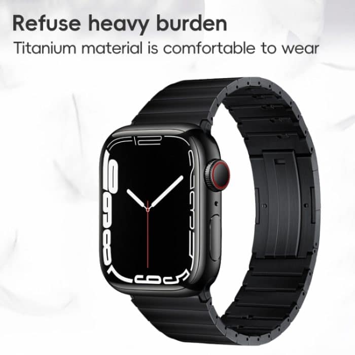 PG65 Einzelperle Bambusgelenk Federstege Titanmetall Uhrenarmband, For Apple Watch Series 6 40mm, For Apple Watch Series 6 44mm, For Apple Watch Series 5 44mm, For Apple Watch Series 5 40mm, For Apple Watch Series 4 44mm, For Apple Watch Series 4 40mm... – Bild 3