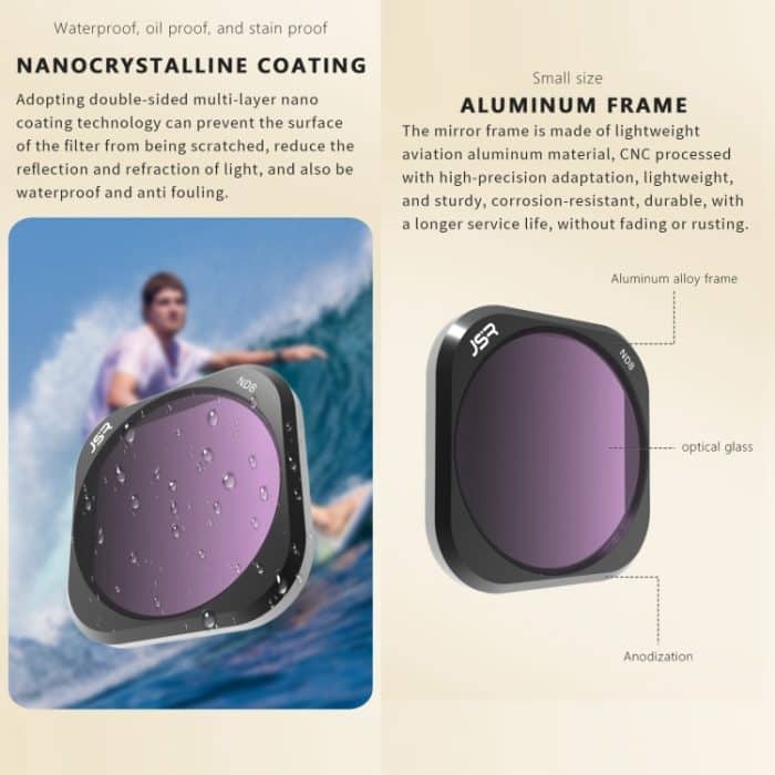 Für Insta360 Ace Pro JSR ACE PRO KB Serie Kameraobjektivfilter, MCUV, CPL, ND8, ND16, ND32, ND64, ND1000, ND8PL, ND16PL, ND32PL, ND64PL, NIGHT, STAR, Streak Gold Drawing, Streak Blue Drawing, Macro 10X, 3 in 1 CPL ND8 ND16, 4 in 1 UV CPL ND16 ND32... – Bild 4