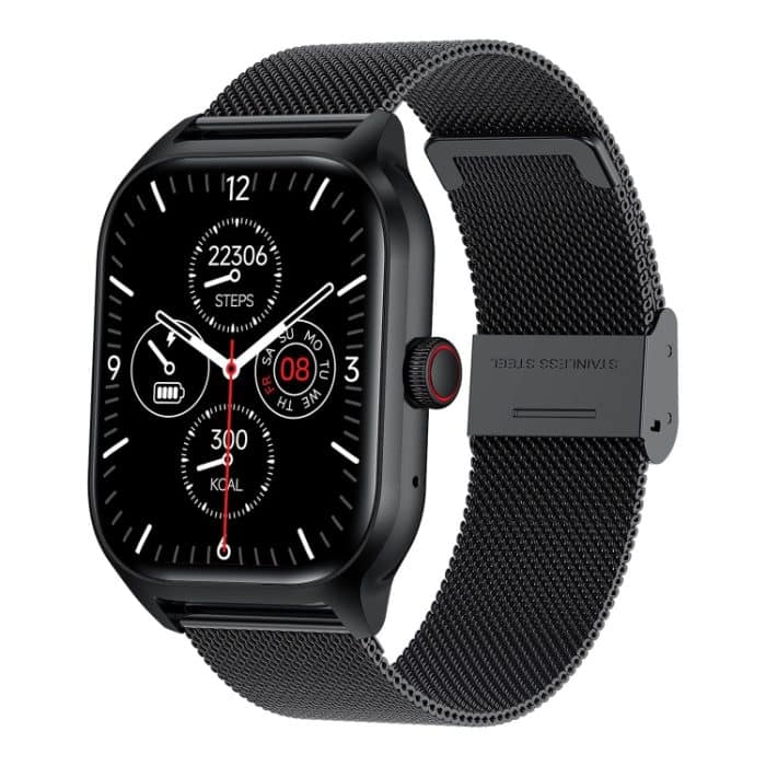 LEMFO LT10 2,01 Zoll TFT-Bildschirm Smart Watch unterstützt Bluetooth-Anruf / Gesundheitsüberwachung, Steel Strap, Silicone Strap – Bild 1