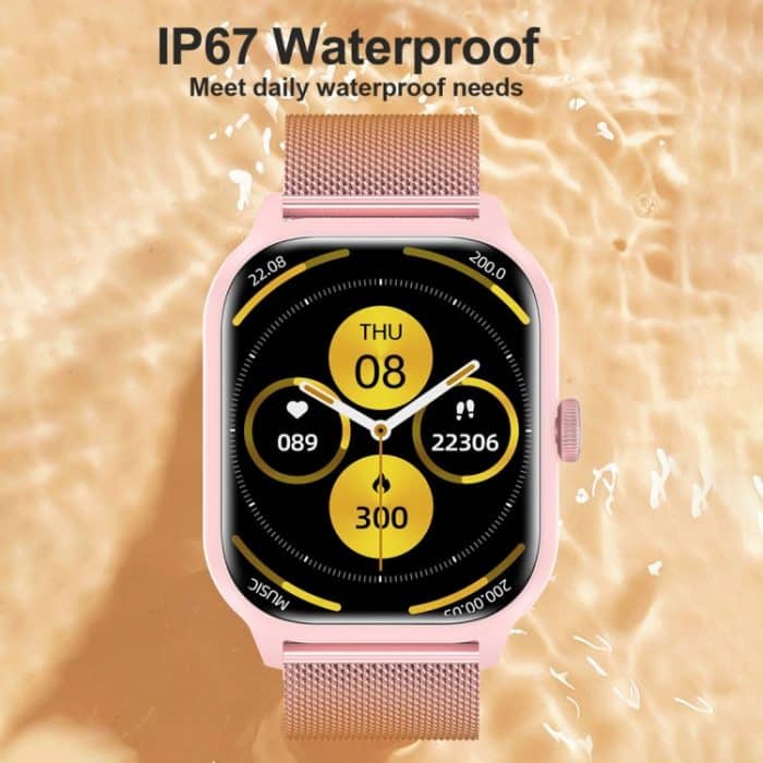 LEMFO LT10 2,01 Zoll TFT-Bildschirm Smart Watch unterstützt Bluetooth-Anruf / Gesundheitsüberwachung, Steel Strap, Silicone Strap – Bild 5