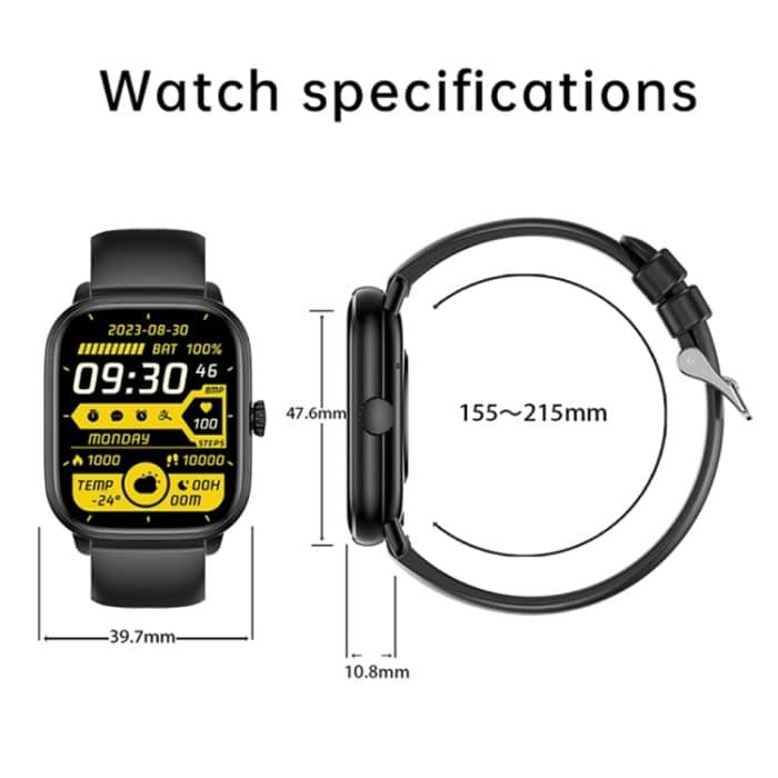 Y80 2,01 Zoll IPS HD-Bildschirm Smart Watch unterstützt Bluetooth-Anruf / Gesundheitsüberwachung – Bild 13