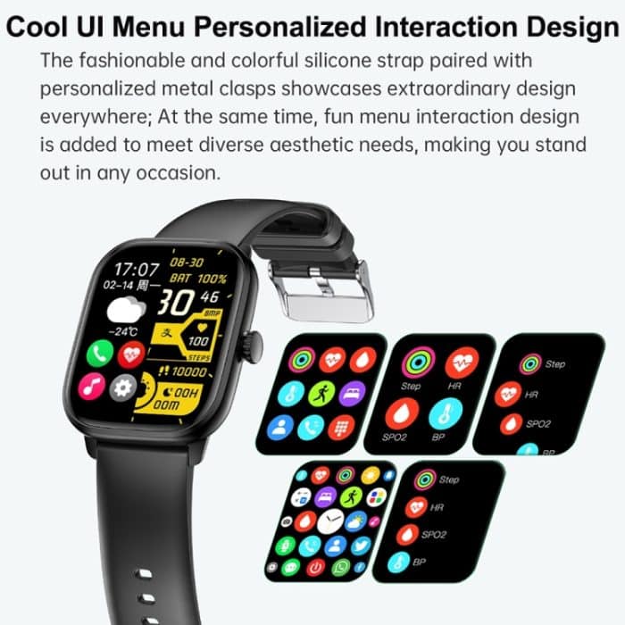 Y80 2,01 Zoll IPS HD-Bildschirm Smart Watch unterstützt Bluetooth-Anruf / Gesundheitsüberwachung – Bild 6