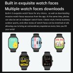 Y80 2,01 Zoll IPS HD-Bildschirm Smart Watch unterstützt Bluetooth-Anruf / Gesundheitsüberwachung – Bild 7