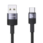USAMS SJ718 3A USB auf USB-C/Typ-C Datenkabel aus Aluminiumlegierung, Länge: 1,2 m