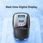 USAMS CC229 30W USB+USB-C / Typ-C Dual Port GaN Digital Display Ladegerät, Spezifikationen: EU Stecker – Bild 3