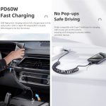 ROCK RCB0877 PD 60W USB-C / Typ-C auf USB-C / Typ-C Federspule Schnelllade-Datenkabel, Länge: 1,5 m – Bild 3