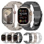 26 mm Uhrenarmband aus Titanlegierung mit Sicherheitsschnalle, For Apple Watch SE 2023 44mm, For Apple Watch Ultra 2 49mm, For Apple Watch Series 9 45mm, For Apple Watch Ultra 49mm, For Apple Watch Series 8 45mm, For Apple Watch SE 2022 44mm... – Bild 2