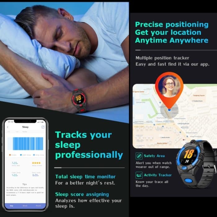 i10 1,28 Zoll IP67 Sport-Smartwatch, unterstützt Bluetooth-Anrufe / GPS / Nachrichtenbenachrichtigung / Herzfrequenz / Blutdruck-Gesundheitsmonitor – Bild 6