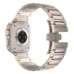 Uhrenarmband aus Titanlegierung mit I-förmiger Schmetterlingsschließe, For Apple Watch SE 2023 44mm, For Apple Watch Ultra 2 49mm, For Apple Watch Series 9 45mm, For Apple Watch Ultra 49mm, For Apple Watch Series 8 45mm, For Apple Watch SE 2022 44mm... – Bild 4