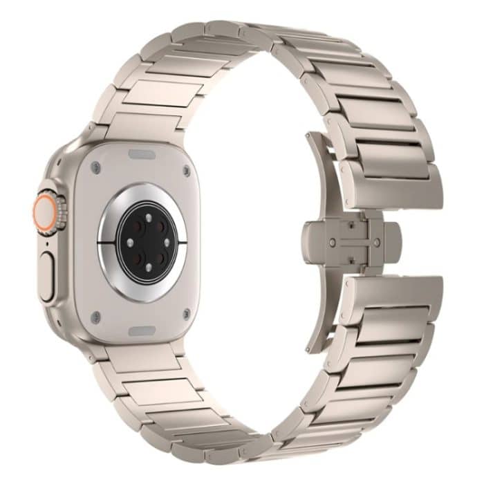 Uhrenarmband aus Titanlegierung mit I-förmiger Schmetterlingsschließe, For Apple Watch SE 2023 44mm, For Apple Watch Ultra 2 49mm, For Apple Watch Series 9 45mm, For Apple Watch Ultra 49mm, For Apple Watch Series 8 45mm, For Apple Watch SE 2022 44mm... – Bild 4